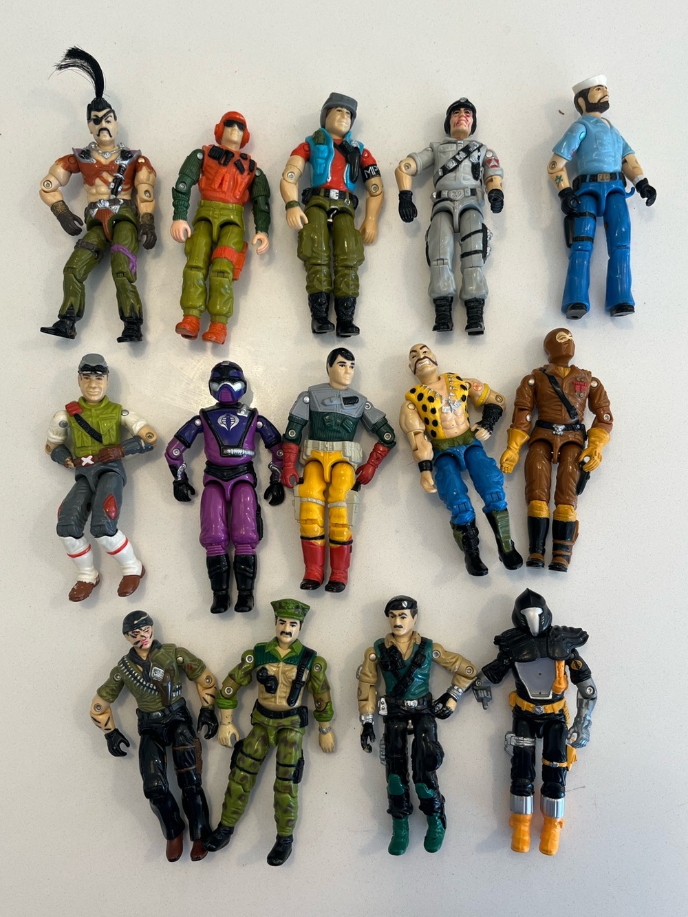 Vintage Lot of GI Joe Action Figures